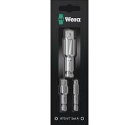 Wera 05073200001 Adaptor-Set 870/4-7 pcs, Silver