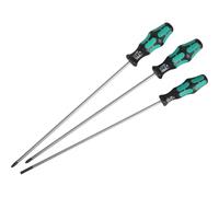 Wera 335/350/355/3 Kraftform Plus Extra-Long Screwdriver set, PH/PZ/SL, 3pc, 05347735002, Multi-colour