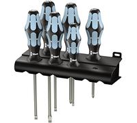 Wera 3334/3335/6 Kraftform Stainless Steel Lasertip screwdriver set, PZ/SL, 6pc, 05032061001