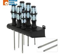 Wera 3334/3355/6 Kraftform Plus Stainless Steel Screwdriver x6 Pc Set
