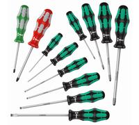 Wera 334/368/12 Kraftform Plus Screwdriver Set 12 Pieces 05347901001