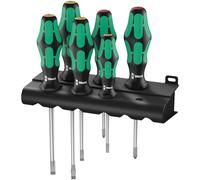 Wera 334/6 Kraftform Plus Slotted/Phillips Screwdrivers, 6-Piece Set 05105650001