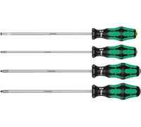 Wera 335/350/355/4 Kraftform Plus Lasertip Screwdriver set, PH/PZ/SL, 4pc, 05347736002
