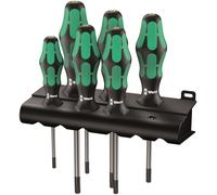 Wera 367/6 HF Kraftform Plus TORX Screwdriver Set With Rack 6 Piece 05028059001