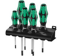 Wera 367/6 TORX? Kraftform screwdriver set with rack, 6pc, 05028062001,Multi-colour,315 x 155 x 40 mm