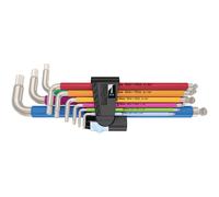Wera 3950/9 Hex-Plus Multicolour Imperial Stainless 1 Imperial 9pc