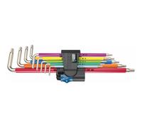 Wera 3967/9 TX SXL Multicolour holding function Stainless TORX® L-key set, TX8-TX40, 9pc, 05022689001