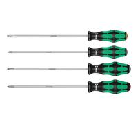 Wera 335/350/355/4 Kraftform Plus Lasertip Screwdriver set, PH/PZ/SL, 4pc, 05347736002