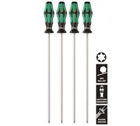 WERA 4 Piece T20-T30 Kraftform Hold Function 300mm Torx Screwdriver Set, 028074