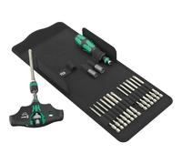 Wera 400 RA SHK Kraftform Kompakt 18 Piece T Handle Ratchet Screwdriver Set