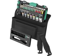 Wera 41 Piece Bicycle Set 3 Hex Ratchet 1/4", Screwdriver Bit Socket Set, 004187