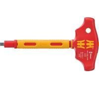 WERA 410 i VDE A RA VDE-Insulated T-Handle Adapter Screwdriver with Ratchet for 1/4" sockets - 05005121001
