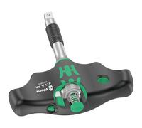 Wera 411 A RA T-handle Adapter Screwdriver - Ratchet 1/4" 1/4" x45mm