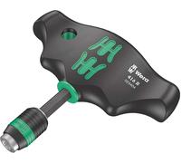 Wera 416 R Rapidator T-Handle Magnetic 1/4" Hex Screwdriver Bit Holder, 023404