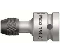 Wera 42760 Square Adapter with Quick-Release Chuck, 1/2" Diameter, 50mm Length