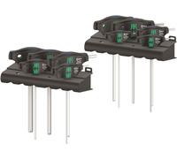 Wera 454/10 HF Set 1 Hex Plus T-Handle Screwdriver Set With Rack SAE 05023451001