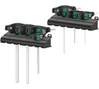 Wera 454/7 HF Set 1 Screwdriver Set T-Handle Screwdrivers Hex-Plus with Holding Function, 7 Pieces, 05023450001