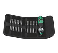 Wera 5051041001 Kraftform Kompakt 60 RA Ratcheting Screwdriver Set 17Piece