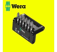 Wera Bit-Check 6 PZ Impaktor 1 Diamond Coated TriTorsion Long Service Life Pozidriv Bit Set, 6pc, 05057692001