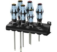 Wera 3334/6 Kraftform Stainless Steel Lasertip screwdriver set, PH/SL, 6pc, 05032060001