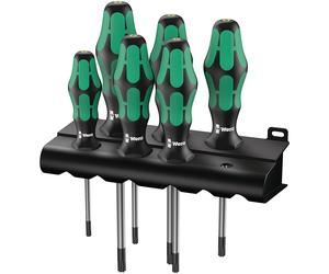 Wera 6 Piece T10-T40 Kraftform 367 Ergonomic Torx TRX Tip Screwdriver Set,028062