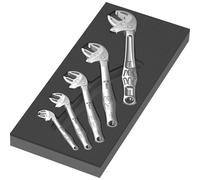 Wera 6004 Joker 5 Piece Adjustable Spanner Set 1 in Foam Insert Tray