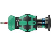 Wera 7 Pcs Kraftform Kompakt Ratcheting Stubby Bicycle Set 5 Screwdriver, 004186