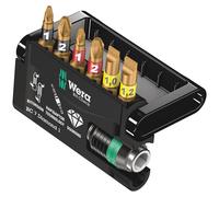 Wera 7 Piece Bit-Check Diamond Screwdriver Bit and Holder Set