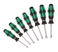 Wera 7 Piece Kraftform Hollow Shaft Nut Spinner Driver Hex Set 5 - 13mm