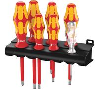 Wera 6147 Kraftform Insulated VDE Screwdriver Set, 7 Pieces