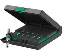 Wera 7 Piece Metric Combination HSS Drill Tap Bit Set & 1/4" Bit Holder, 104751