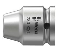 Wera 780C/1S Extra Strong 1/2" Square Drive to 1/4" Hex Screwdriver Bit Holder 1/2"