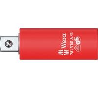 Wera 781 A/B VDE Connector, Insulated, 1/4", 781 A/B VDE x 3/8 x 56 mm x 1/4"
