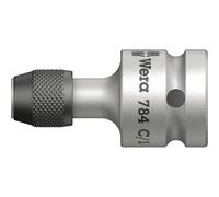 Wera 05042760001 1/4 x 50 mm 784 C 1/2-Inch - C/1 784 C Adaptor with Quick Release Chuck - Silver