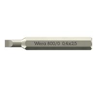 Wera 05058101001 800/0 Micro Bits Slotted Screws 0.40 x 2.5 x 30mm...