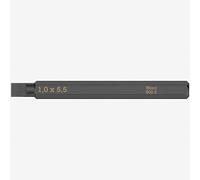 Wera 05018141001 800 S Slotted bits for impact screwdrivers, 1 x 5.5 x 70 mm