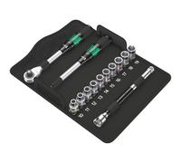 Wera 8006 SC 1 Zyklop Hybrid Socket Set with Ratchet Extension in Socket Twist/Lock Pouch, metric 13 piece, 05004090001