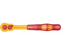 Wera 8007 B Zyklop VDE Ratchet, 3/8" Drive x 222 mm, 05004966001, Red/Yellow