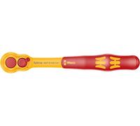 Wera 8007 B Zyklop Vde Ratchet Drive x 222 mm, 05004966001, Red and Yellow, 3/8