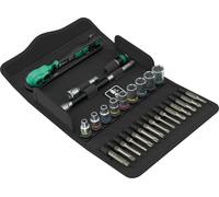 Wera 8100 SA 14 Zyklop Comfort 1/4" Ratchet Socket Set Metric 28Pc