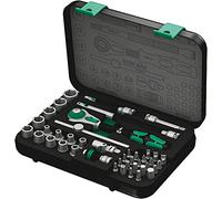 Wera 42 Piece 1/4" Zyklop Speed 8100 SA 2 Metric Socket & Ratchet Bit Set,003533