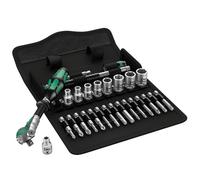 Wera 8100 SA 6 28 piece Zyklop Speed Multi-function Ratchet Socket Set 1/4" drive