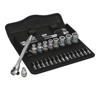 Wera 004017 Zyklop Metal-Push Ratchet & Socket Set of 28 Metric 1/4in Drive