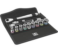 Wera 8100 SB 1 Zyklop Metal Switch Set, with Holding Function sockets, 3/8" Drive, 13pc, 05003785001 , Black
