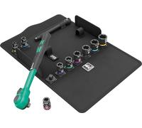 Wera 05005531001 8100 SB 13 Zyklop Comfort Ratchet set, reversing lever, 3/8" drive, imperial