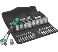 Wera 8100 SB 6 Zyklop Speed 3/8" Multifunction Ratchet & Socket Set, Metric, 29