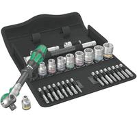 Wera Zyklop 8100 Sb9 29 Piece 3/8" Drive Ratchet And Imperial Socket Set