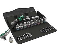 Wera 8100 SC 6 Zyklop Speed 1/2" Ratchet & Metric Socket 28 Piece Set