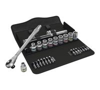 Wera 8100 SC 7, 1/2" Zyklop Metal Push Ratchet Set, 28PC - 05004077001