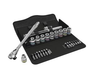 Wera 8100 SC 8, 1/2" Zyklop Metal Switch Ratchet Set, 28PC - 05004078001